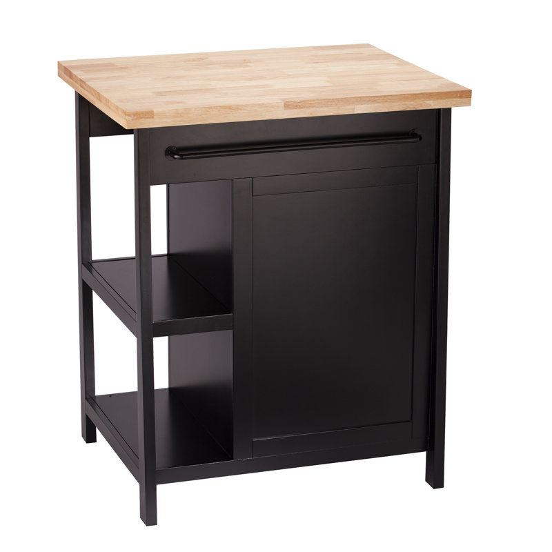 Kleidman Kitchen Island with Solid Wood Top & Reviews AllModern